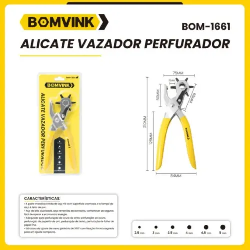 alicate vazador profissional multiuso bom-1661