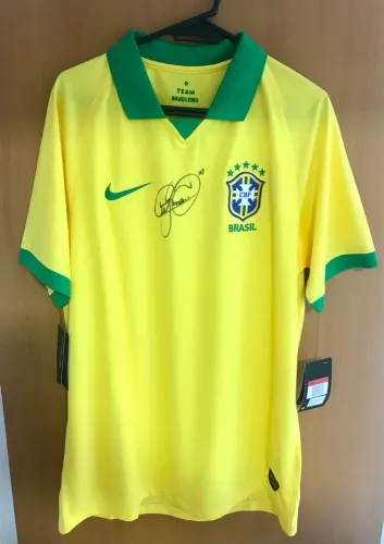 Camisa Brasil Neymar Autografada - Autêntica