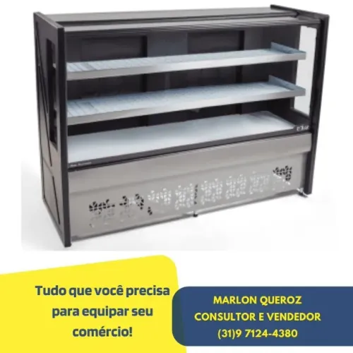 Balcão Refrigerado Polar 1 Placa Fria 1,75M Preto 127v