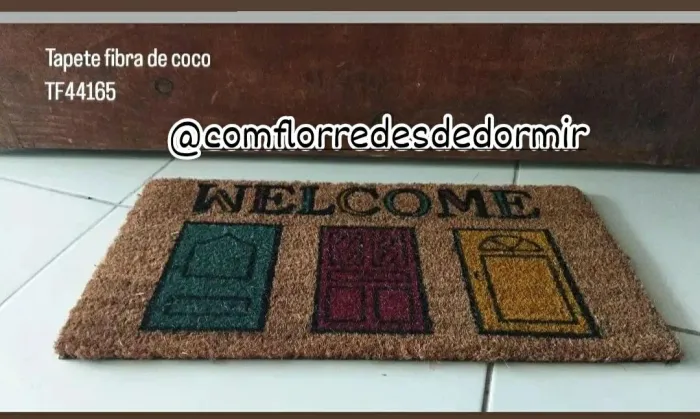 Tapete Fibra De Coco Ideal Para Entradas Antiderrapante - Entrega Grátis 