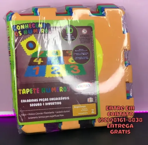 Tapete Eva 10 Peças Numérico