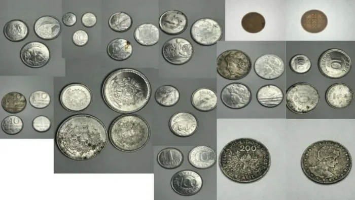 Kit moedas antigas (nacionais e estrangeira)