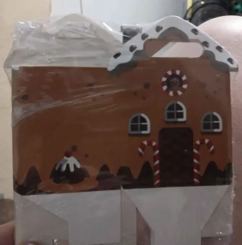 Vendo 10 embalagens tema casinha natalina