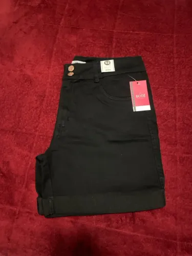 Shorts Jeans Preto BEIDE