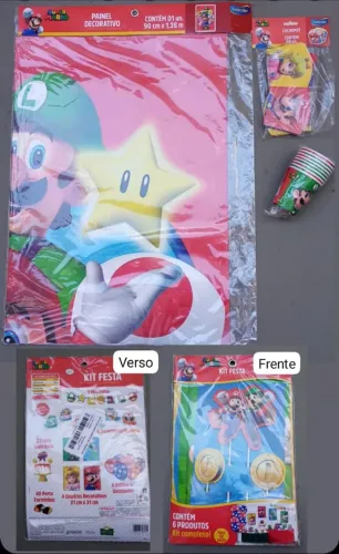 Kit Festa Super Mario -  para a festa do seu filho!