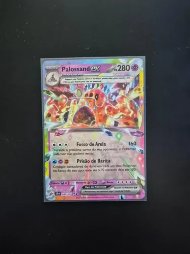 Carta Pokémon Palossand EX Foil - Fagulhas Impetuosas 2024