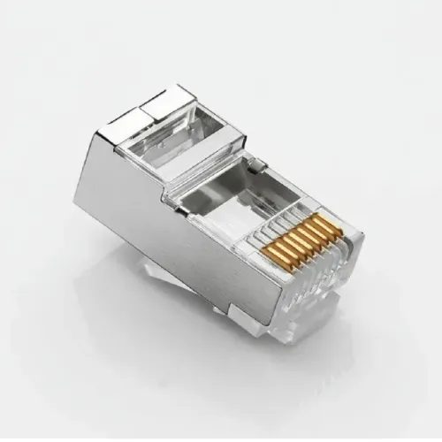 Kit 10 Conectores Rj45 Cat6 Blindado Macho De Rede Gigabyte