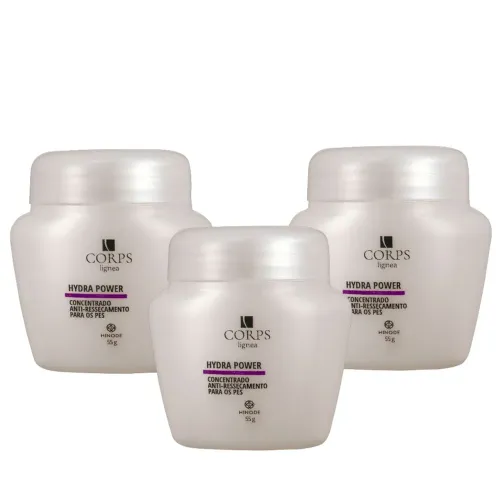Creme para pés Corps Hydra Power - 3 unidades