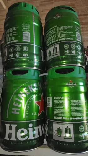 Kit 3 Barril de Chopp Heineken 5L vazio
