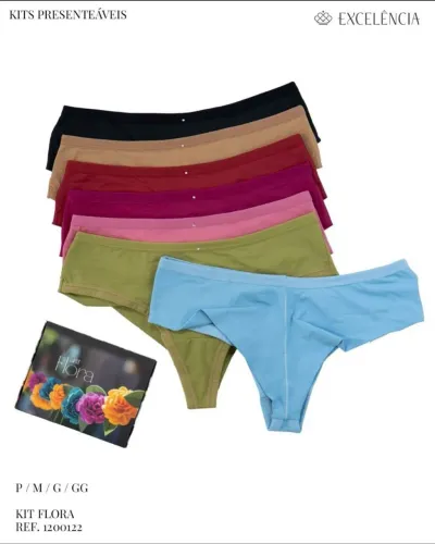 Kit de Calcinhas Excelência lingerie 