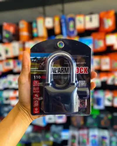 Cadeado de Segurança com Alarme - Ideal para Portão, Moto e Bicicleta 