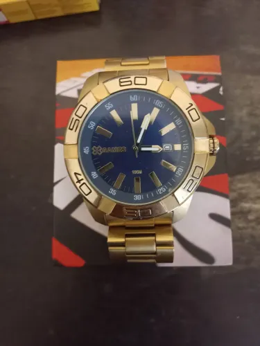  Relogio X Games Dourado Quarts mod. 1020 extra grande.