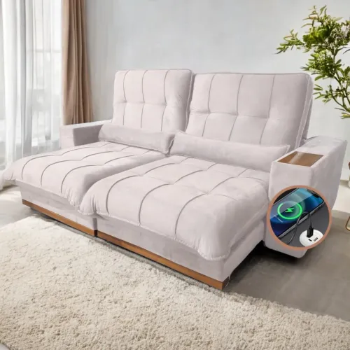 Sofá Retrátil e Reclinável Azarro 2,50m tt43