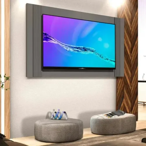 Painel Para Sala Jb 5225 Ripado S/Tv Até 60 Polegadas Cor Onix 