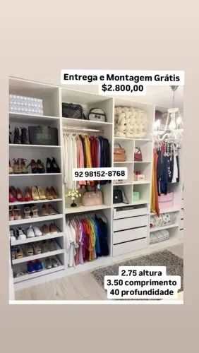 Closet Planejado 100% MDF 