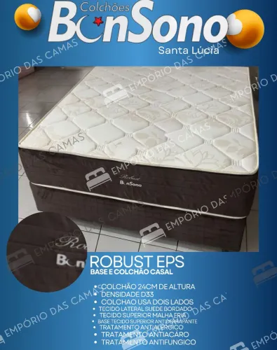 Cama casal D33 robust Bonsono base e colchão 