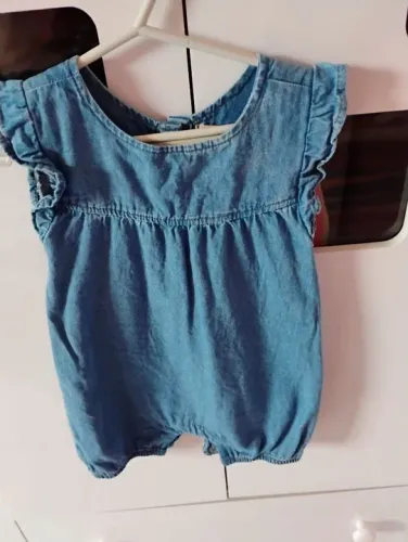Rumper Jeans Bebê Menina tamanho GG
