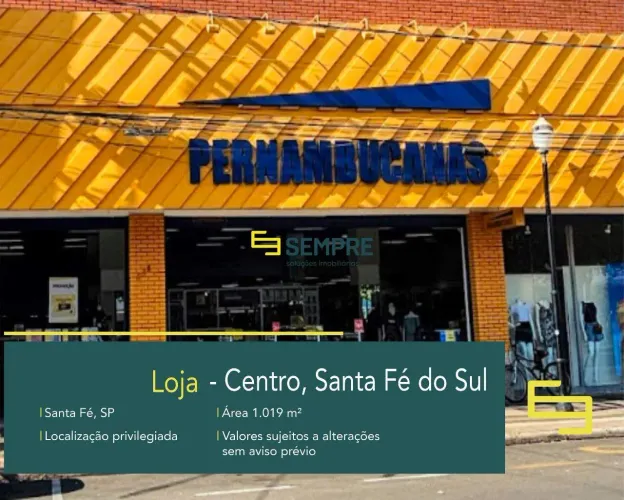 Venda de loja no centro de Santa Fé em São Paulo