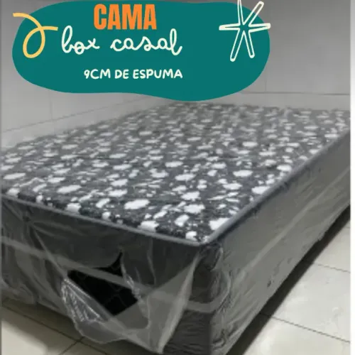 Camas Box casal 9cm 