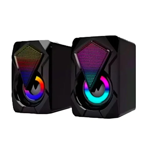Caixa de som para computador com LED RGB