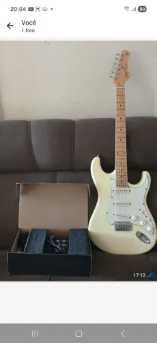 Guitarra tagima-tg 530 regulada e pedaleira flamma fx100 seminovos