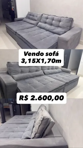 Vendo sofá GRANDE retrátil e reclinável 