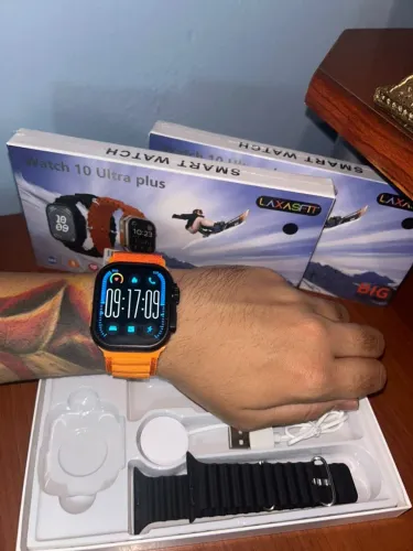 Smartwatch X10 Ultra Plus Preto - Tela AMOLED, Recebe Chamadas, Android e iOS