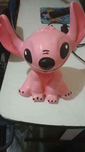 Cofre grande do Stitch Rosa