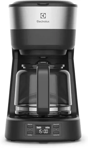 Cafeteira Elétrica Electrolux inox filtro permanente removivel capacidade 1,2L 30 xicaras