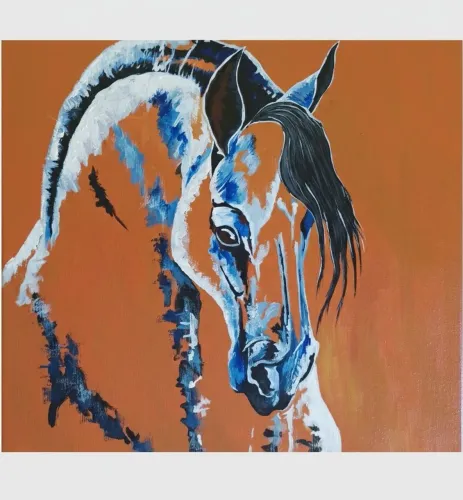 Quadro Cavalo Abstrato