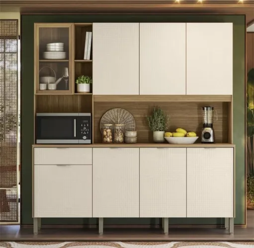Cozinha kit nature ampla 1.94mts