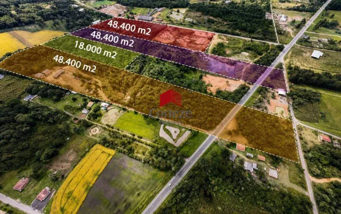 Área Rural com 48.400m² , à venda, no bairro VILA PINHEIRINHO em São Mateus do Sul