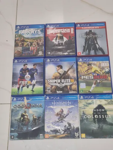 VENDE-SE LOTE DE 9 JOGOS POR 550 (ENTREGO VIA OLX E PREÇO NEGOCIAVEL)