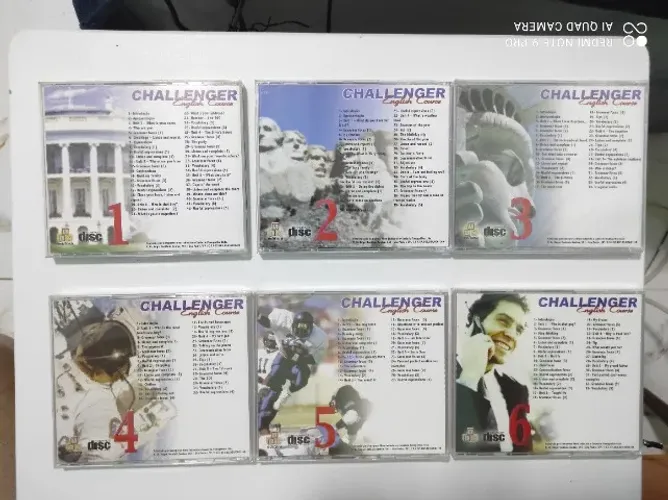 Curso Challenger English Course - Coleção Completa (5 CDs Lacrados + Livros Novos)