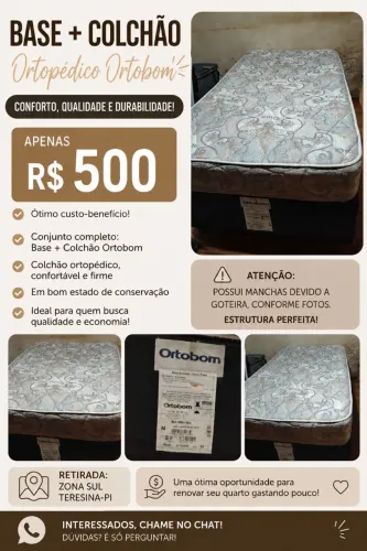 Base + Colchão solteiro