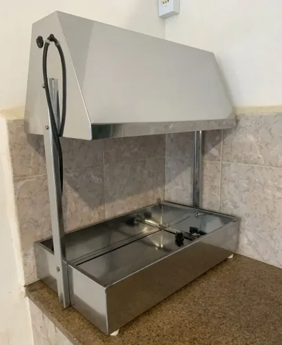 Conservador de frituras ( ou aquecedor de batatas ) de inox S/lâmpada. Pronta entrega! 
