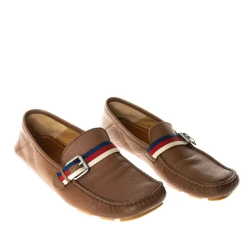 Mocassim Polo Ralph Lauren Terry Ribbon Tamanho 43 Couro Marrom Masculino Original Zerado