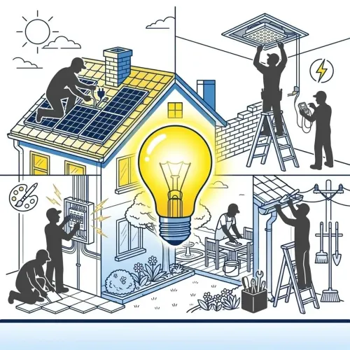 Eletricista SOS Serviços Elétricos Iluminação Chuveiro Elétrico Ventilador Eletricidade