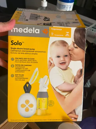 Bomba elétrica Medela Solo extratora leite materno - Tira leite