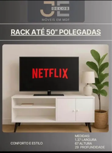 RACK PARA TV DE ATÉ 55 POLEGADAS 