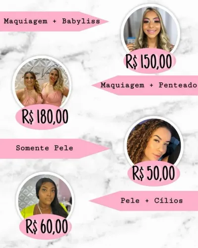 Maquiadora profissional e profissional de penteados 