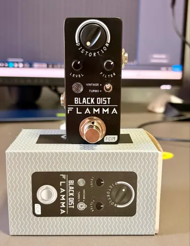 Pedal Flamma Black Dist (NOVO - ZERADO)