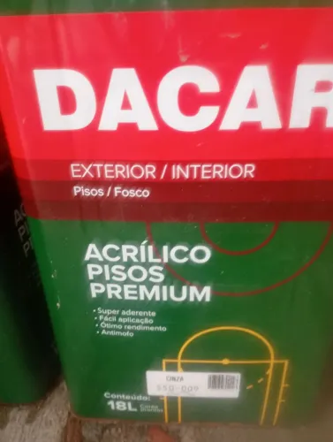 Tinta piso 18 litros 2 latas 180 cada uma