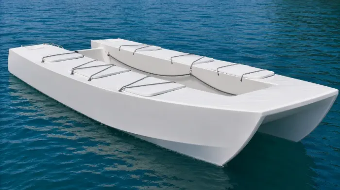 Mini Catamaran 3,60m Plywood, Epóxi e Reforço Fibra de Vidro - Leve, Estável e Reforçado