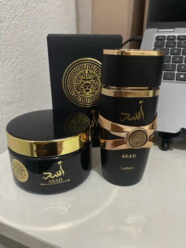 Perfume Lattafa Asad 100ml + Creme Hidratante Asad Original | Novos