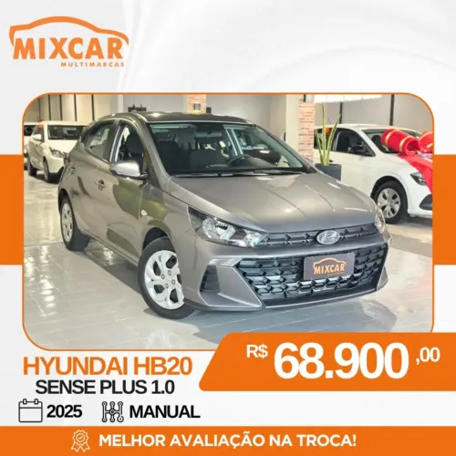 Hyundai HB20 Sense Plus1.0 Flex 12V Mec. 2025