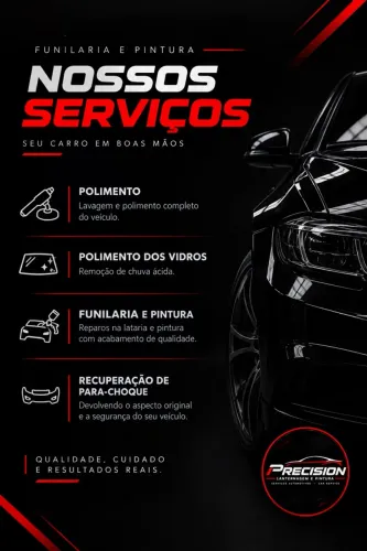 Serviços de Funilaria e Pintura