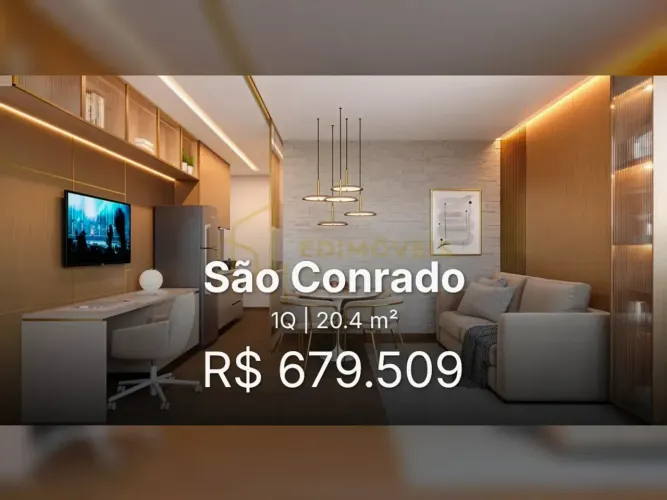Aproveite a vida à beira-mar: Studio moderno em São Conrado, Vila Velha!