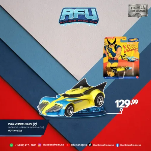 Wolverine Hot Wheels Character Cars