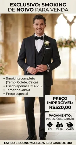 Terno smoking completo
